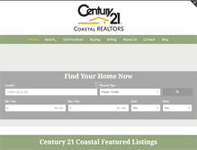 Tablet Screenshot of century21coastalrealtors.com